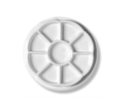 TAVOLOZZA IN PLASTICA ROTONDA 20 CM 9 SCOMPARTI
