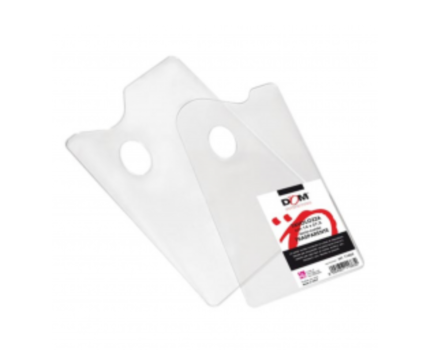 TAVOLOZZA IN PLASTICA TRASPARENTE 19X29 CM LISCIA-RUVIDA DOM